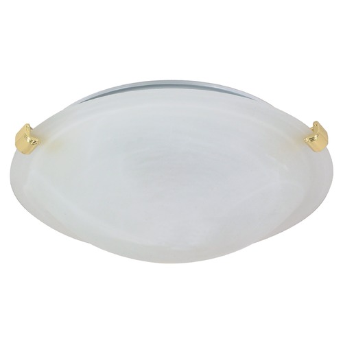 12-Inch Polished Brass Flush Mount by Nuvo Lighting
