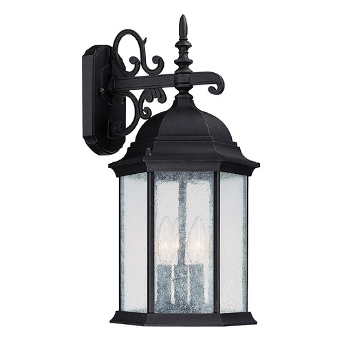 Main Street 19-Inch Outdoor Wall Light in Black by Capital Lighting