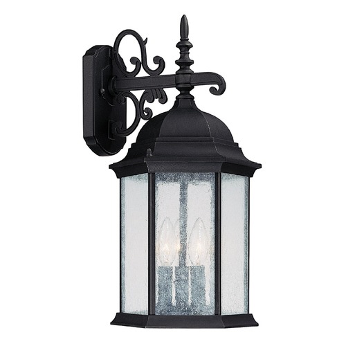 Capital Lighting Main Street 19-Inch Outdoor Wall Light in Black by Capital Lighting 9834BK