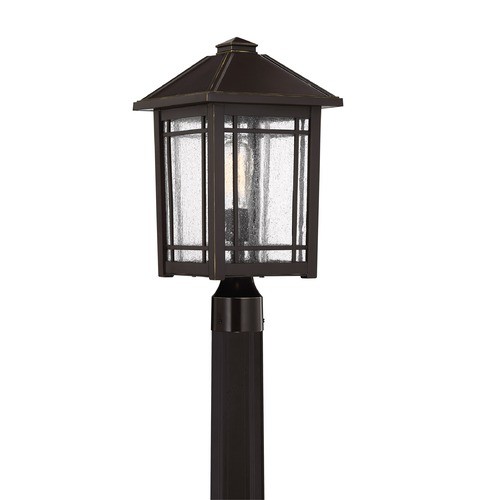 Cedar Point Post Light in Palladian Bronze by Quoizel Lighting