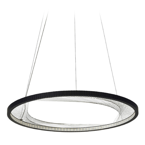 Interlace 30 LED 277V Pendant in Black by Visual Comfort Modern