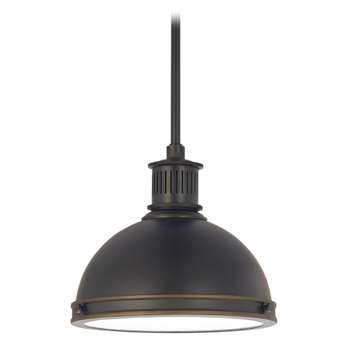 Generation Lighting Pratt Street Metal Autumn Bronze LED Mini Pendant by Generation Lighting 6508593S-715