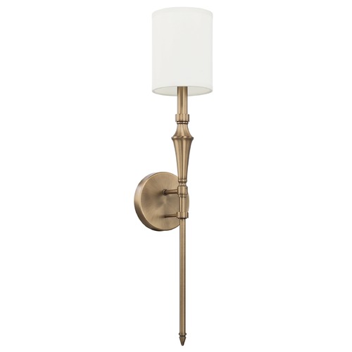 Capital Lighting Amelia 27-Inch High Wall Sconce in Aged Brass by Capital Lighting 628416AD-684