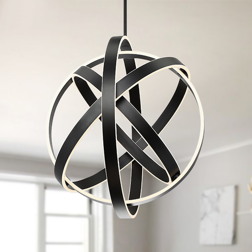 Kinetic 28-Inch LED Pendant in Black by Modern Forms