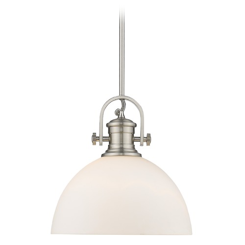 Golden Lighting Hines Pewter Pendant by Golden Lighting 3118-LPW-OP