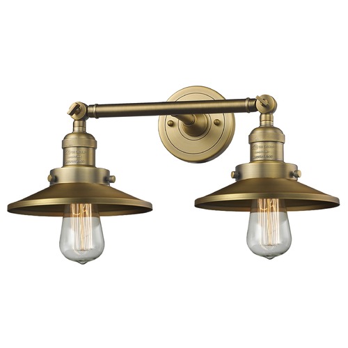 Railroad Brushed Brass Bathroom Light by Innovations Lighting