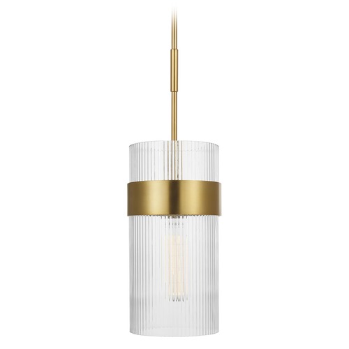 Chapman & Meyers Geneva 7-Inch Burnished Brass Pendant by Visual Comfort Studio