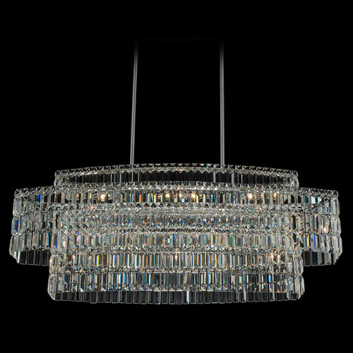 Allegri Crystal Livelli Polished Chrome Island Light