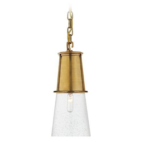 Visual Comfort Signature Collection Thomas OBrien Robinson Small Pendant in Brass by Visual Comfort Signature TOB5751HABSG