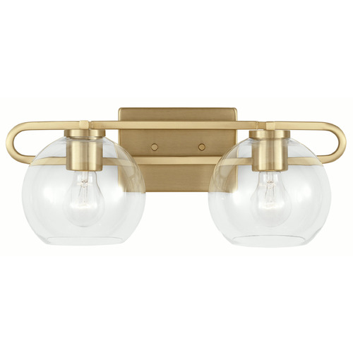 Visual Comfort Studio Collection Codyn Satin Brass Bathroom Light