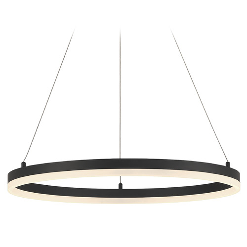 George Kovacs Lighting Recovery 23.50-Inch LED Ring Pendant in Coal by George Kovacs P1911-66A-L