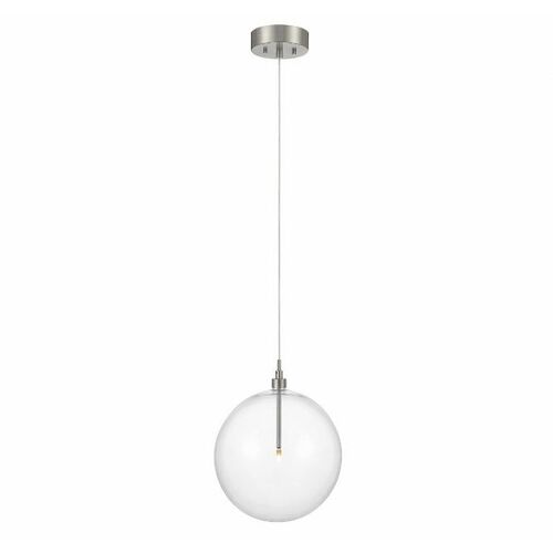 14-Inch LED Globe Pendant in Brushed Nickel by Meridian