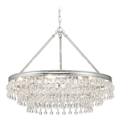 Crystorama Lighting Crystorama Lighting Calypso Polished Chrome Crystal Chandelier 237-CH