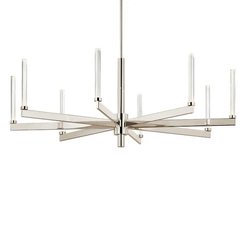 Sycara 48.50-Inch LED Chandelier in Polished Nickel by Kichler