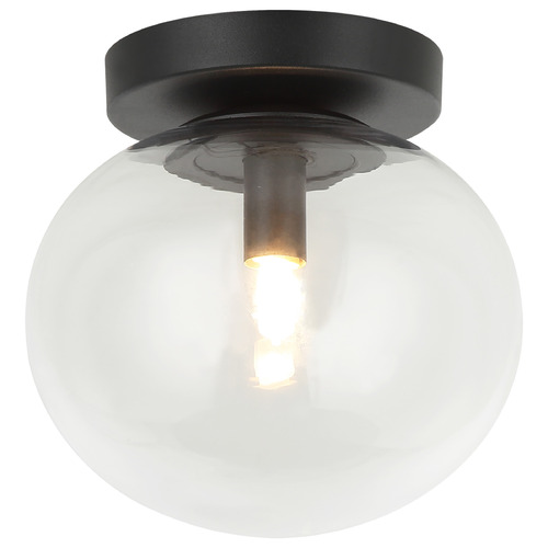 Matteo Lighting Matteo Lighting Bulbus Matte Black LED Flushmount Light X38101MB