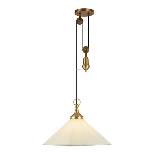 Alora Lighting Ellen Brushed Gold Pendant Light with Conical Shade