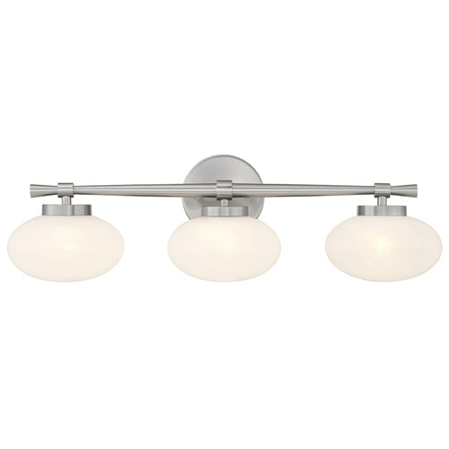 Savoy House Lighting Barrow Satin Nickel Bathroom Light