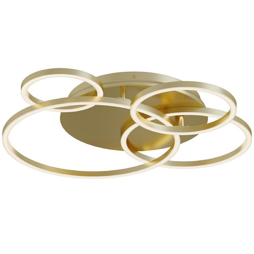 Afx Lighting Orbit Light Antique Brass LED Semi-Flushmount Light