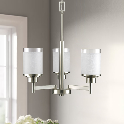 Alexa Chandelier in Brushed Nickel by Progress Lighting
