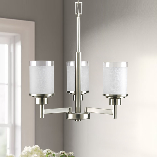 Progress Lighting Alexa Chandelier in Brushed Nickel by Progress Lighting P4458-09