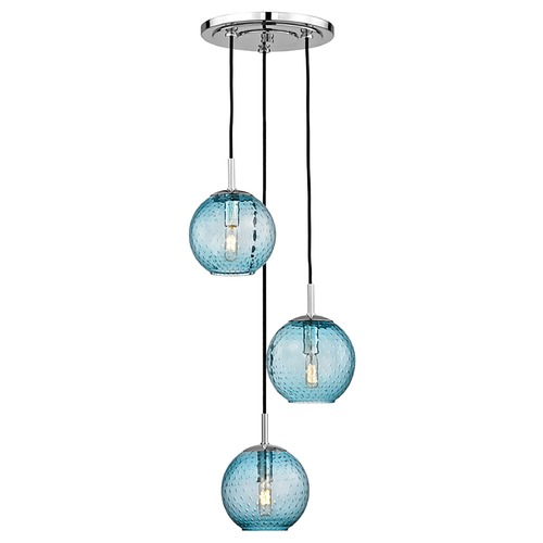 Hudson Valley Lighting Rousseau Multi-Light Pendant in Polished Chrome by Hudson Valley Lighting 2033-PC-BL