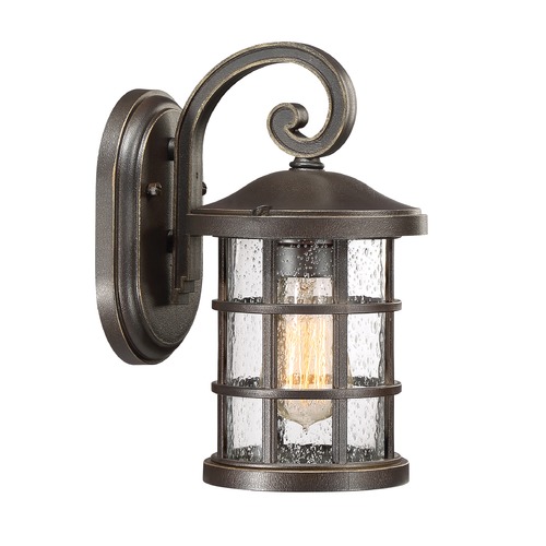 Design Classics 10-Inch Craftsman Outdoor Wall Light in Bronze 1EFXHUA