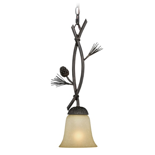 Vaxcel Lighting Sierra Black Walnut Mini Pendant by Vaxcel Lighting P0201