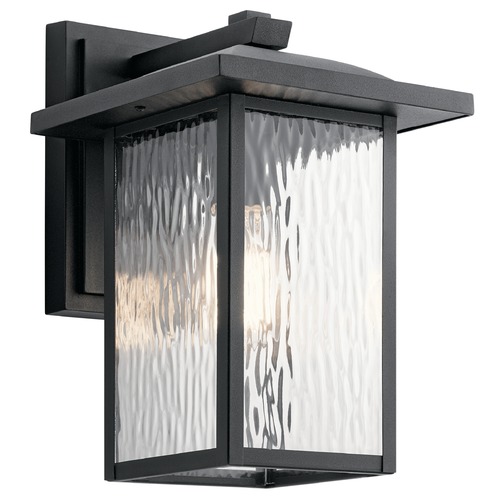 Capanna 13.25-Inch Outdoor Wall Light in Textured Black by Kichler Lighting
