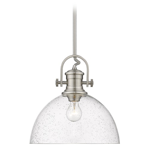 Golden Lighting Hines Pewter Pendant by Golden Lighting 3118-LPW-SD