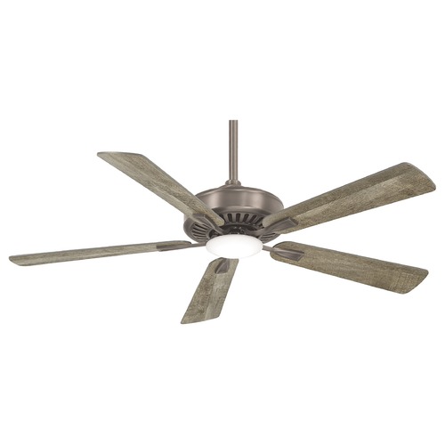 Contractor LED 52-Inch Fan in Burnished Nickel by Minka Aire