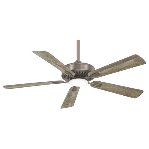 Minka Aire Contractor LED 52-Inch Fan in Burnished Nickel by Minka Aire F556L-BNK