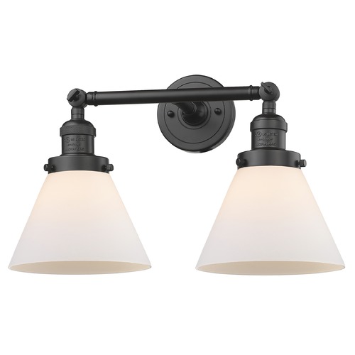 Innovations Lighting Large Cone Oil Rubbed Bronze Bathroom Light by Innovations Lighting 208-OB-G41