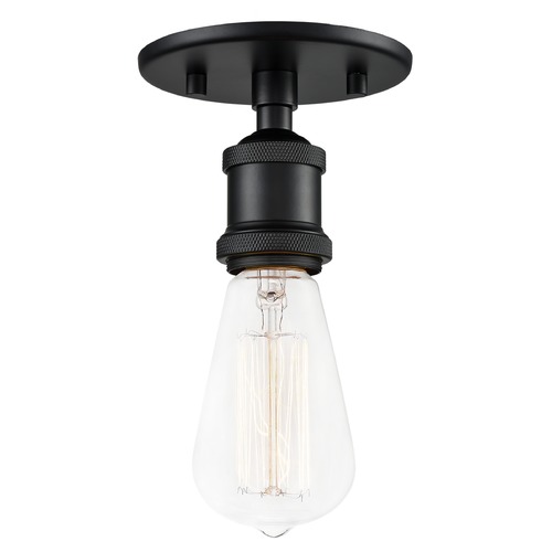 Matteo Lighting Bulstrodes Workshop Black Semi-Flush Mount by Matteo Lighting X46100BK