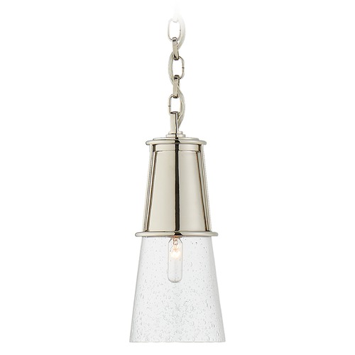 Thomas OBrien Robinson Small Pendant in Nickel by Visual Comfort Signature