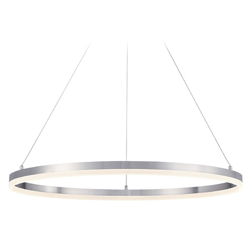 George Kovacs Lighting Recovery 31.50-Inch LED Ring Pendant in Nickel by George Kovacs P1912-084-L