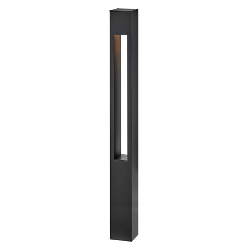 Atlantis 12V Square Bollard in Satin Black by Hinkley Lighting