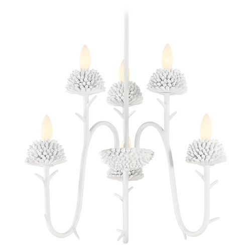 North Fork by Robin Baron Sand White Chandelier by Minka Lavery