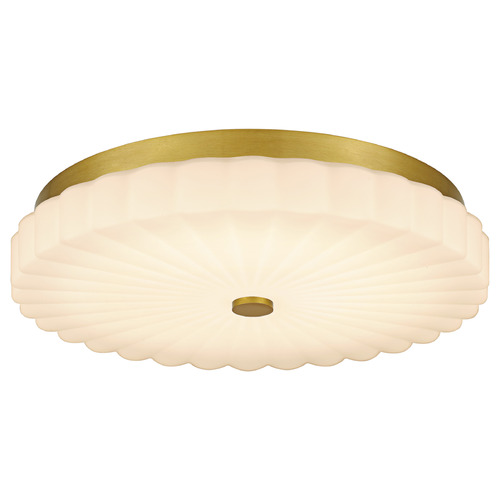 Quoizel Lighting Cherbury Brushed Gold LED Flushmount Light