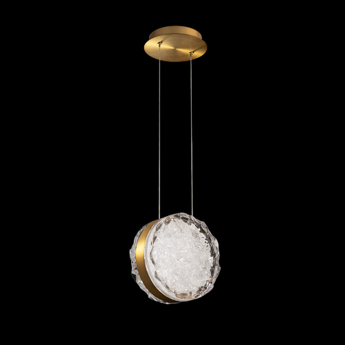 Bramble LED Mini Pendant in Aged Brass by Schonbek Lighting