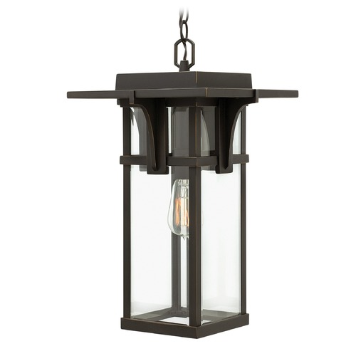 Manhattan 19.25-Inch Oil Rubbed Bronze Outdoor Hanging Light by Hinkley Lighting