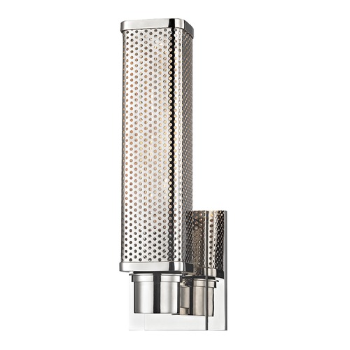 Gibbs Polished Nickel Sconce by Hudson Valley Lighting
