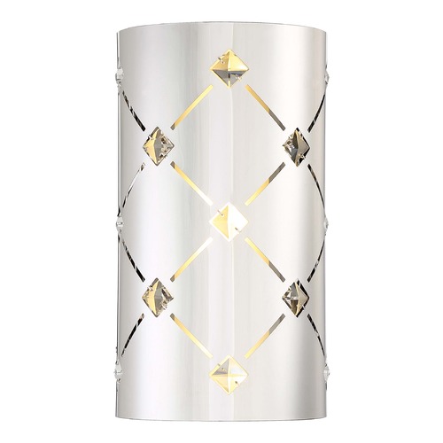 George Kovacs Lighting Crowned LED Sconce in Chrome by George Kovacs P1030-077-L