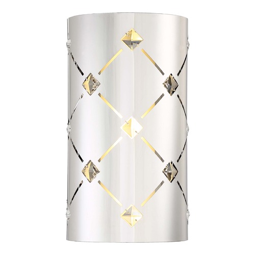 Crowned LED Sconce in Chrome by George Kovacs