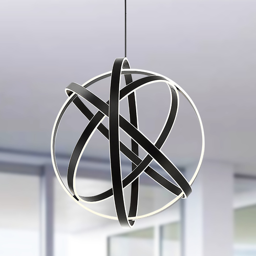 Kinetic 38-Inch LED Pendant in Black by Modern Forms