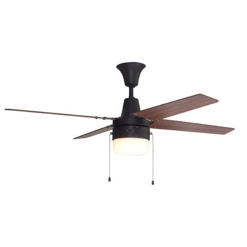 Craftmade Lighting 48-Inch Aged Bronze Brushed Ceiling Fan with LED Light 3000K by Craftmade Lighting CON48ABZ4C1