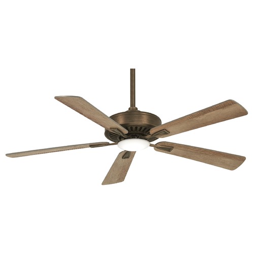 Minka Aire Contractor 52-Inch Fan in Heirloom Bronze with Barnwood Blades F556L-HBZ