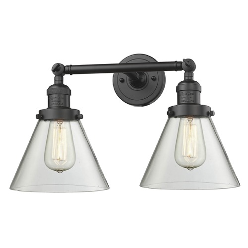Large Cone Oil Rubbed Bronze Bathroom Light by Innovations Lighting