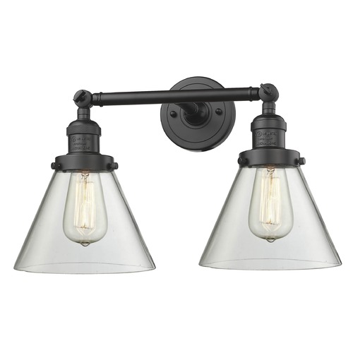 Innovations Lighting Innovations Lighting Large Cone Oil Rubbed Bronze Bathroom Light 208-OB-G42