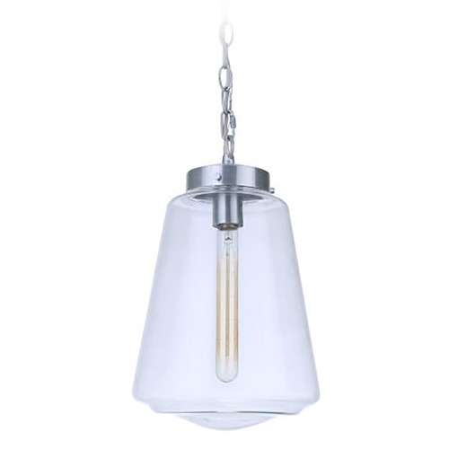 Laclede Satin Aluminum Outdoor Hanging Light by Craftmade Lighting