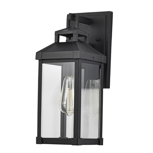 Corning Matte Black Outdoor Wall Light by Nuvo Lighting